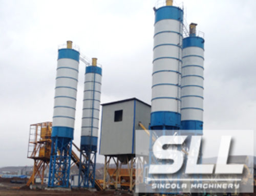 HZS50 ready-mixed concrete mixing plant