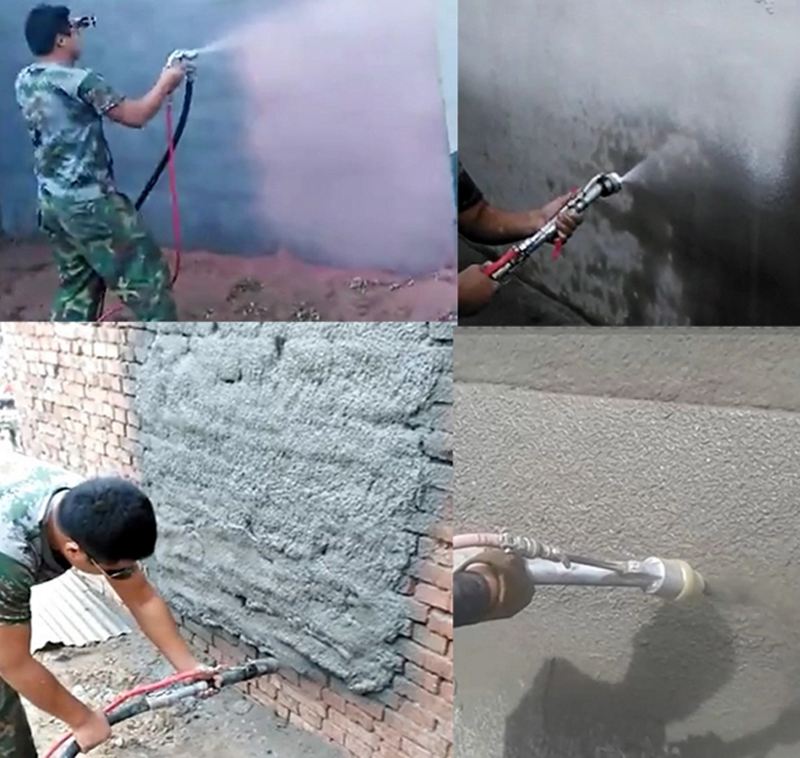 mortar spraying